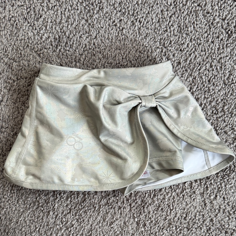 Disney 100 Metalic Mini Skort with Bow - Size 2